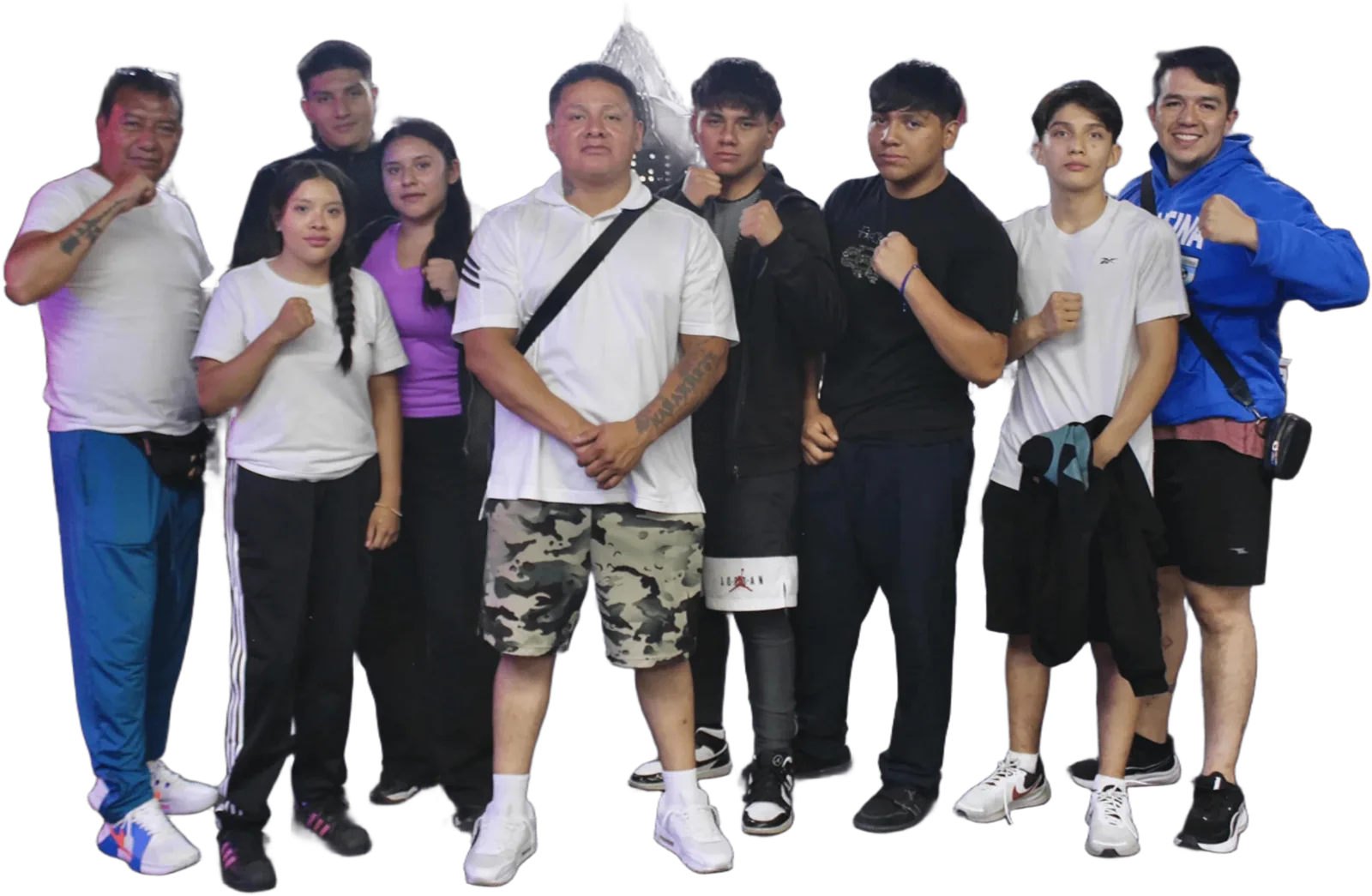 Peleadores y entrenadores de Boxeo México Gym